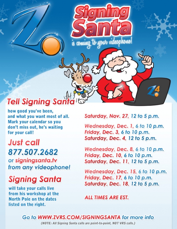 Tell Signing Santa What You Want 2010