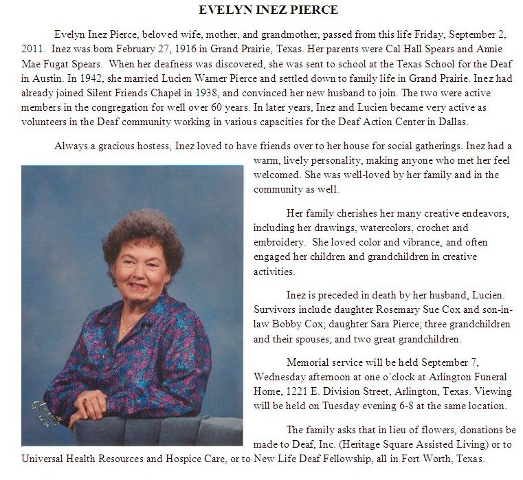 OBITUARY Inez