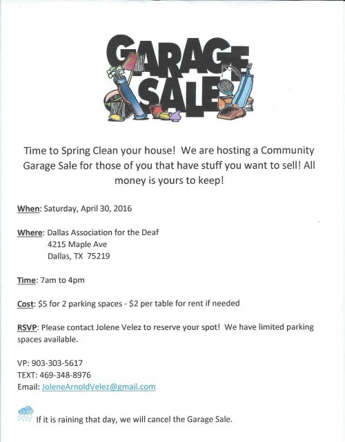 Garage Sale In Dallas Texas Best Sale