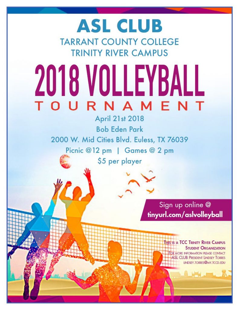 ASL Volleyball Tournament 4/21/18 DFW Deaf Network of Texas