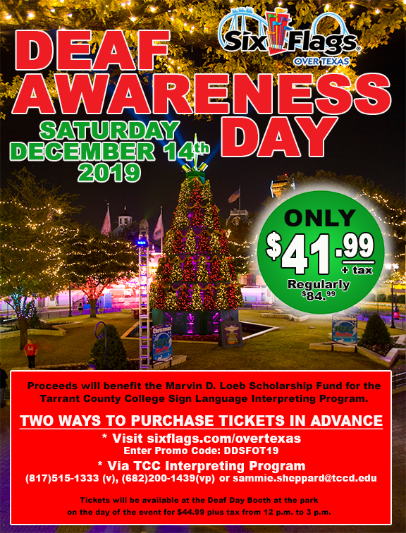 Six Flags Deaf Awareness Day At Holiday In The Park 121419 Dfw