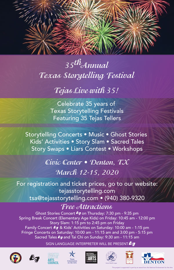 Interpreter Provided 35th Annual Texas Storytelling Festival 2020