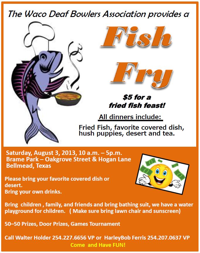 WDBA Fish Fry 2013 – Bellmead, Texas – Deaf Network of Texas