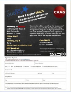 CAAG is offering a Meta and Applied Ethics Workshop – Houston – Deaf ...