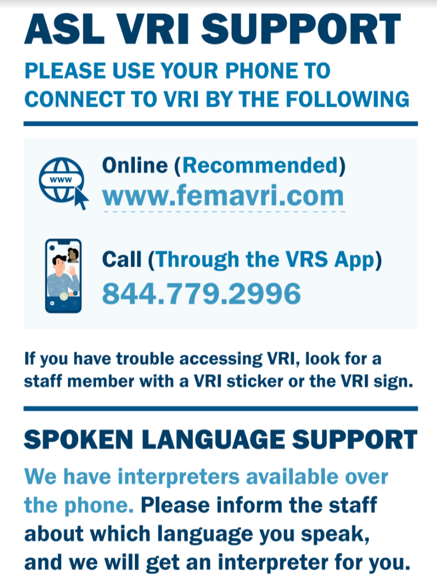 ASL VRI Support during Community Vaccination Centers Deaf Network of