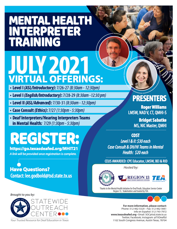 Mental Health Interpreter Training July 2021 Deaf Network Of Texas 2026